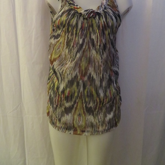 ALLDRESSEDUP SILK HIGH NECK SLEEVELESS BLOUSE SZ S - Picture 2 of 7